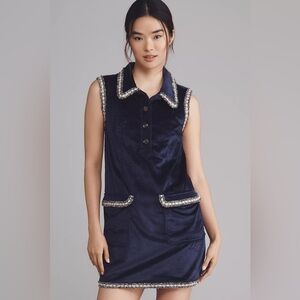 NWT By Anthropologie Size XL Collared Corduroy Mini Dress
